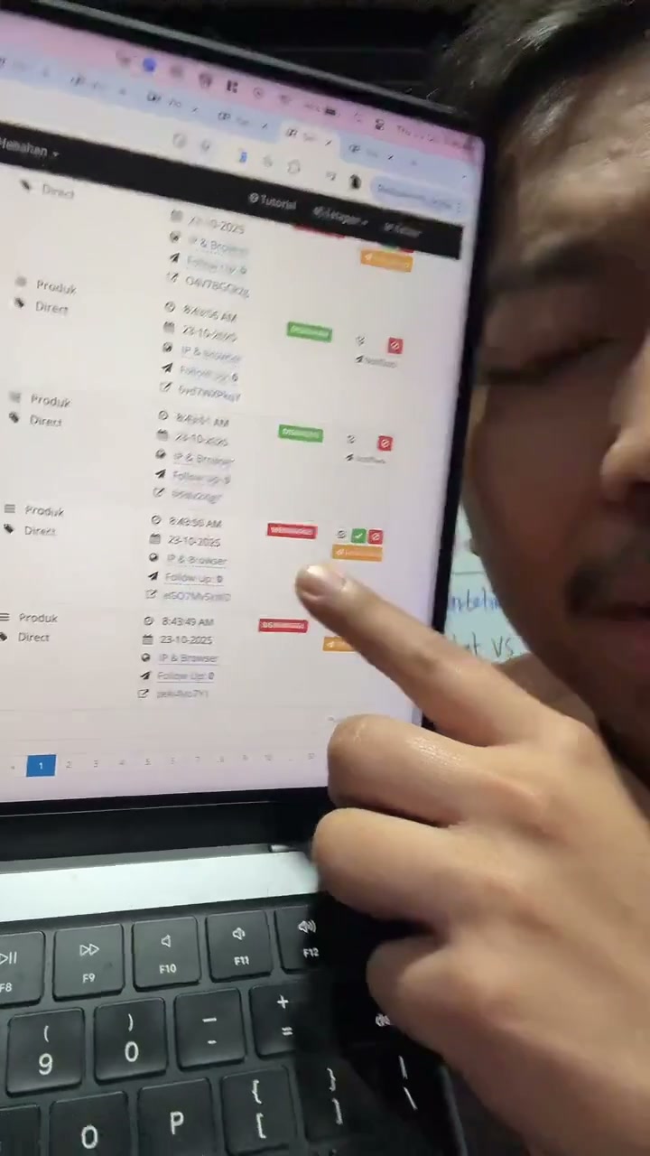 Paparan rakaman pada 00:58:54