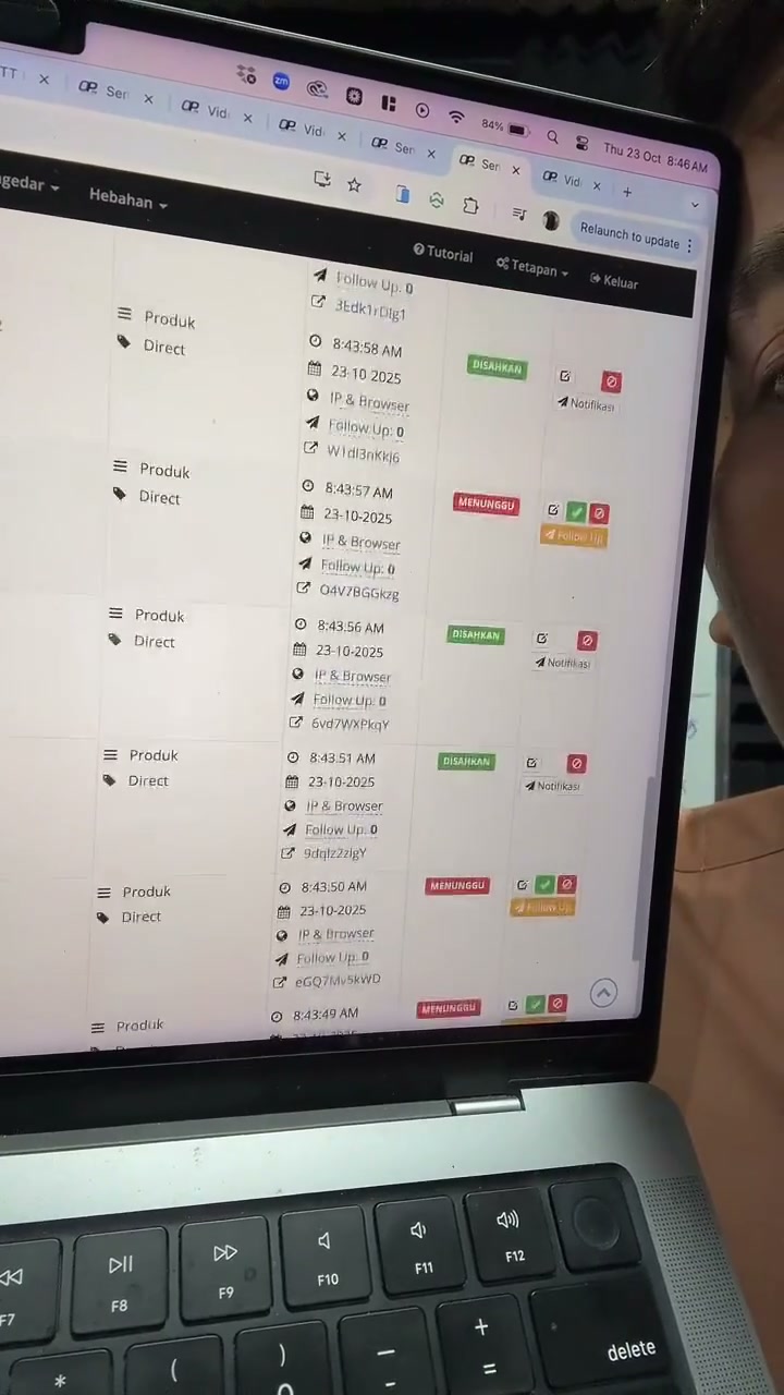 Paparan rakaman pada 00:59:12
