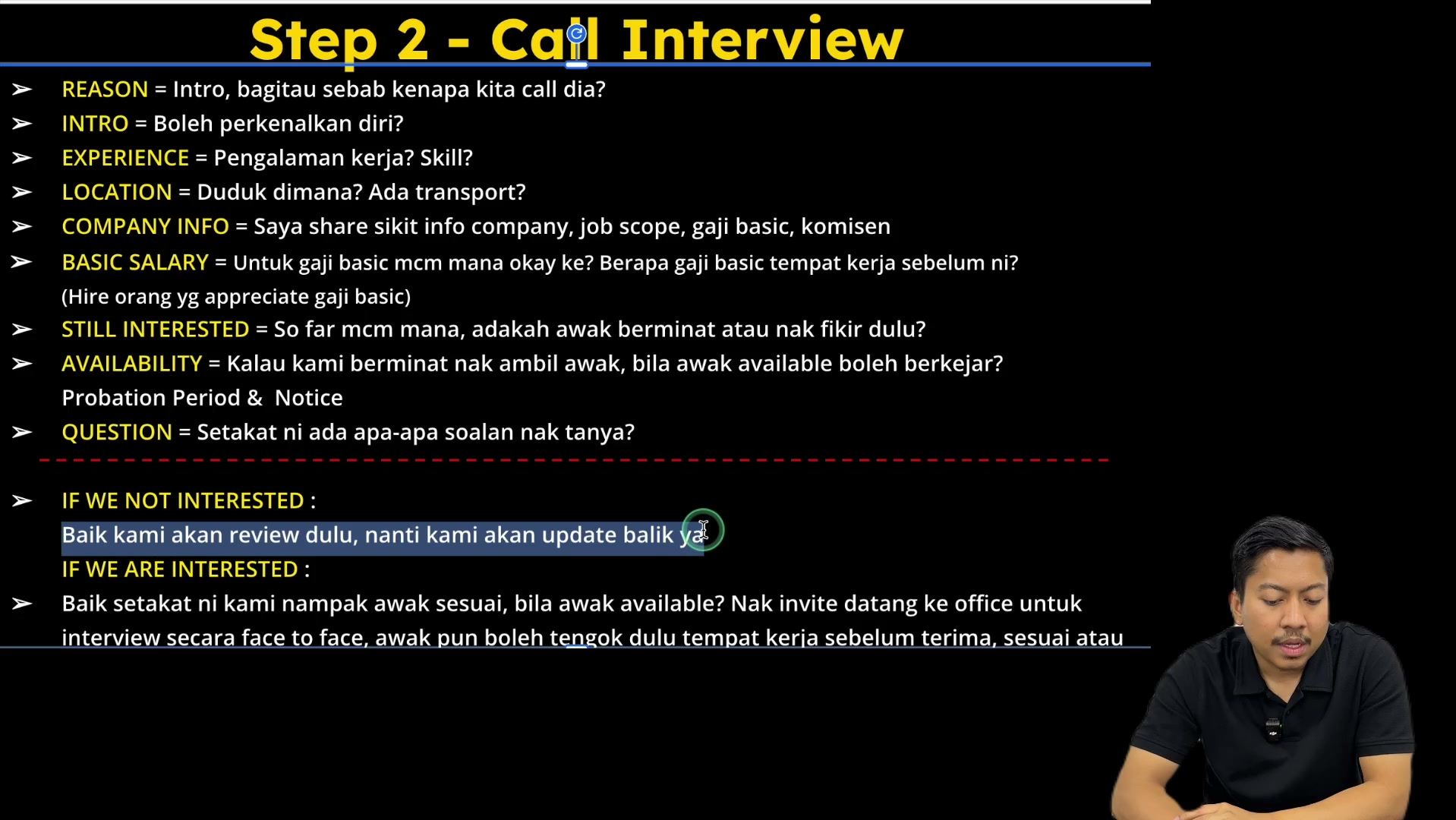 Paparan rakaman pada 00:00:30