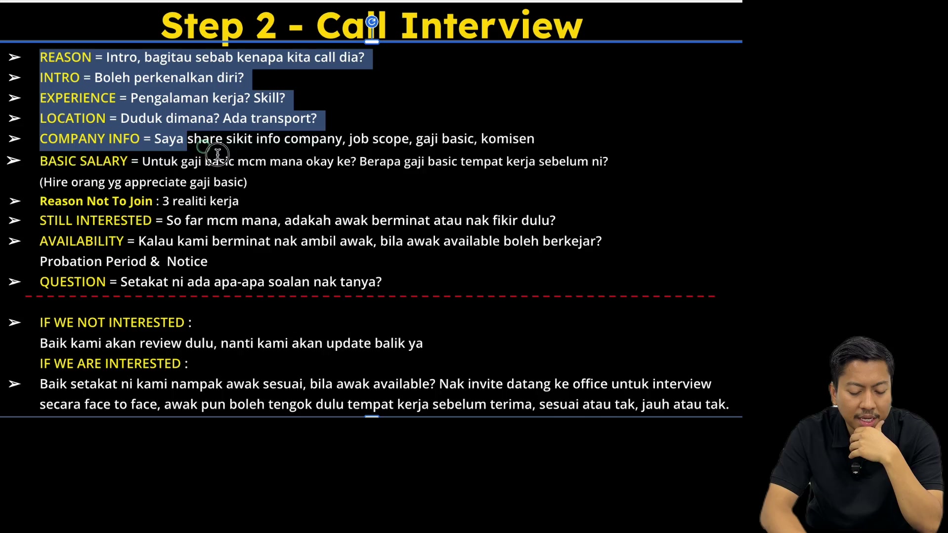 Paparan rakaman pada 00:05:00