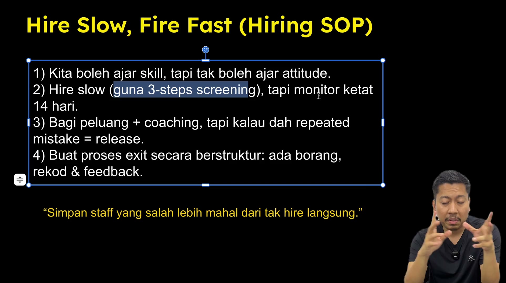 Paparan rakaman pada 00:03:48