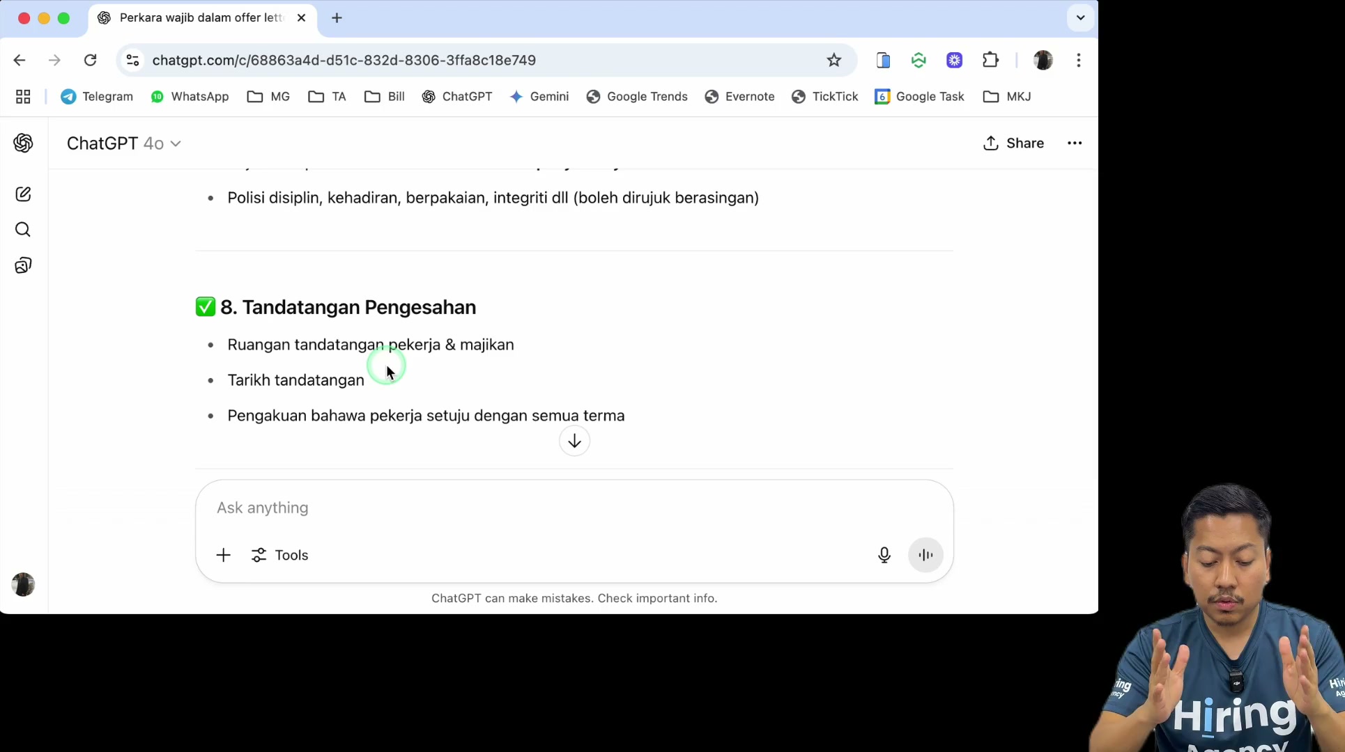 Paparan rakaman pada 00:03:21