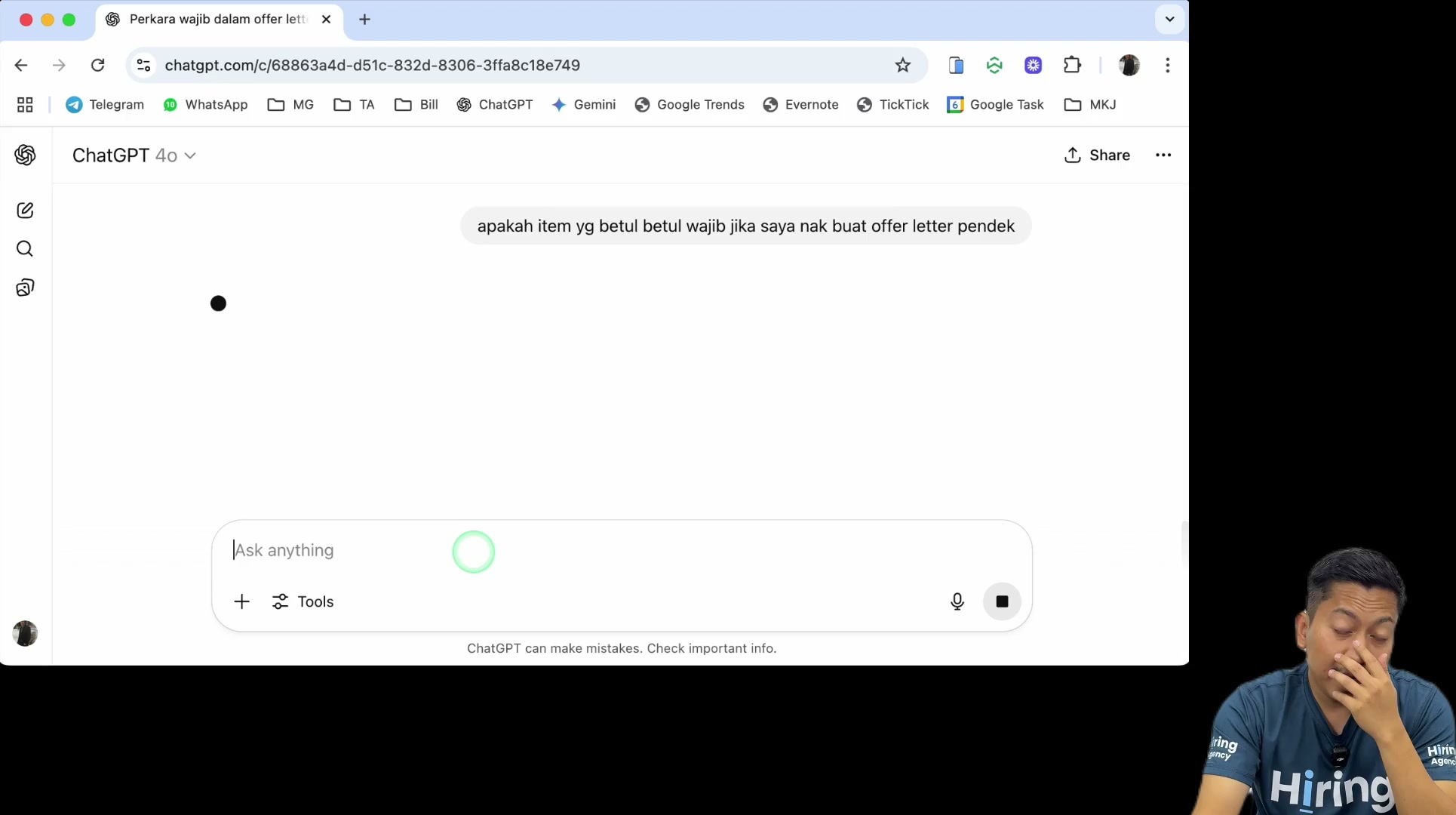 Paparan rakaman pada 00:03:54