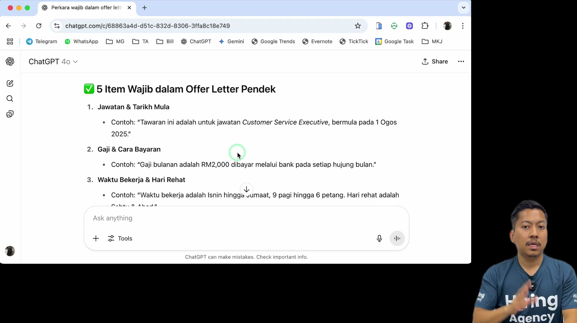 Paparan rakaman pada 00:07:03