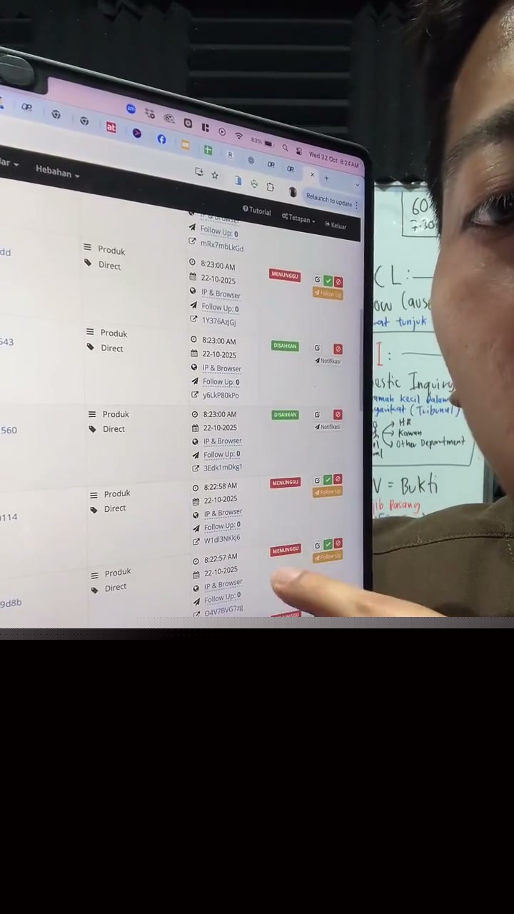 Paparan rakaman pada 00:59:33