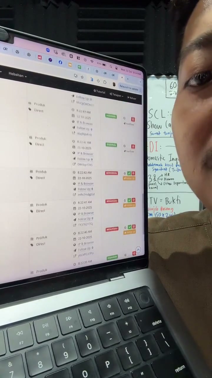Paparan rakaman pada 00:59:42