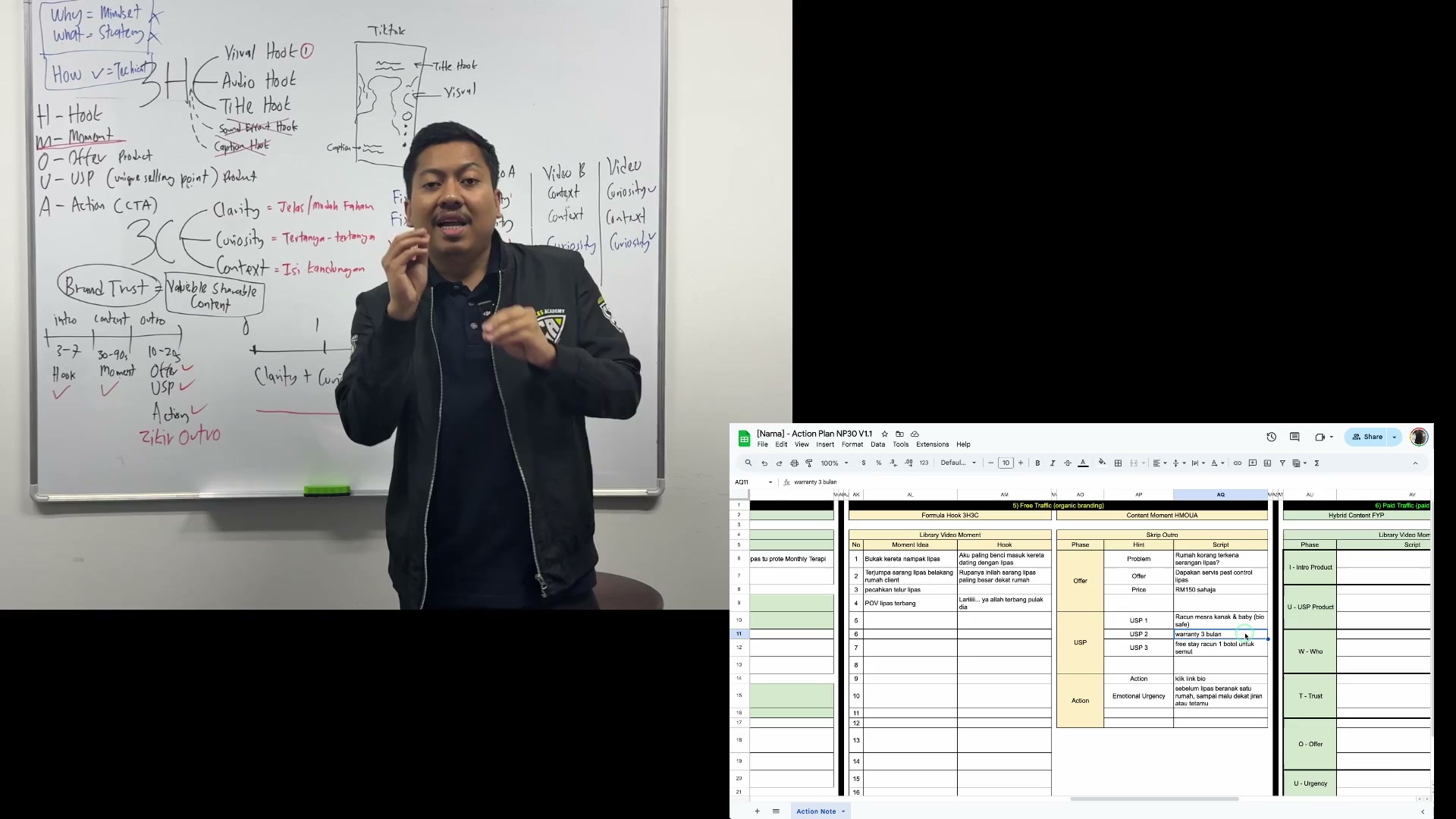Paparan rakaman pada 00:24:03