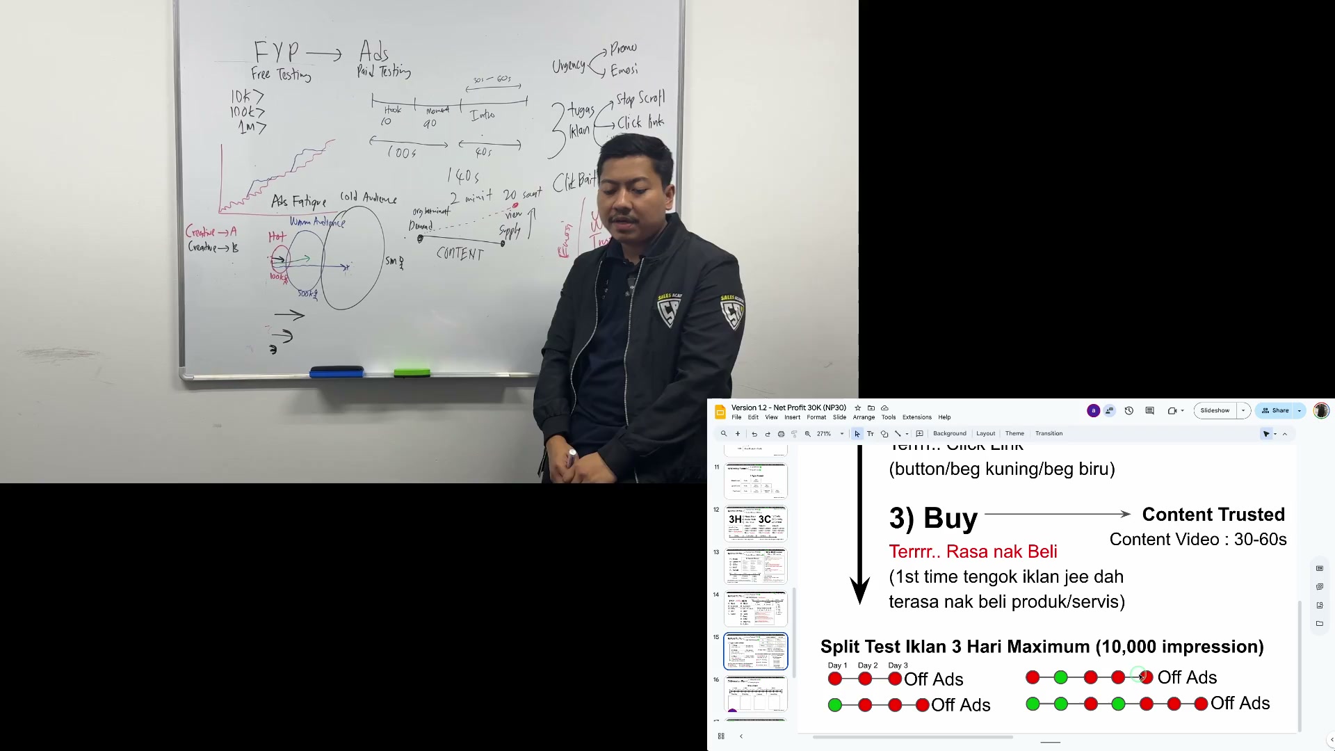 Paparan rakaman pada 00:15:33
