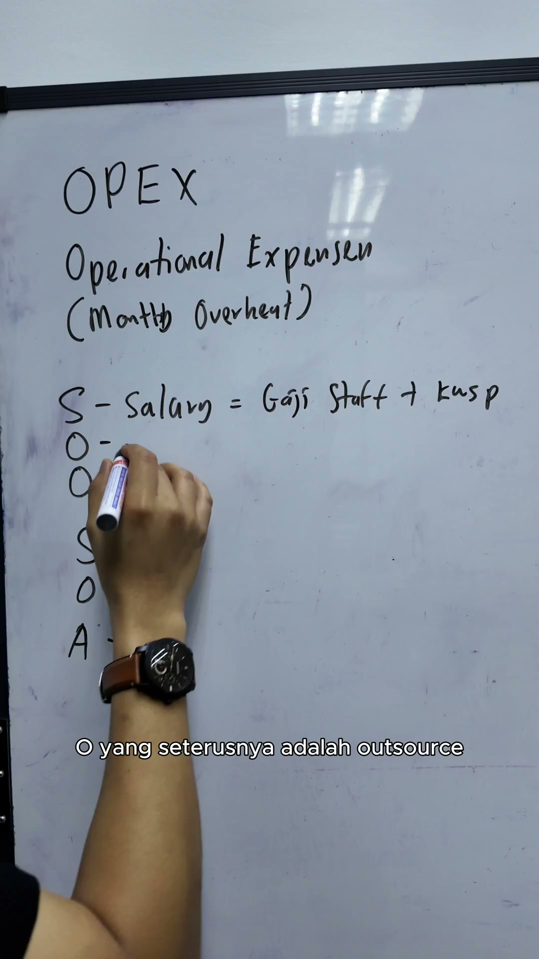Paparan rakaman pada 00:01:00