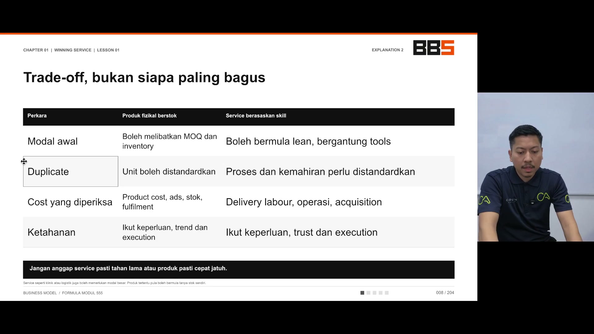 Paparan rakaman pada 00:01:45