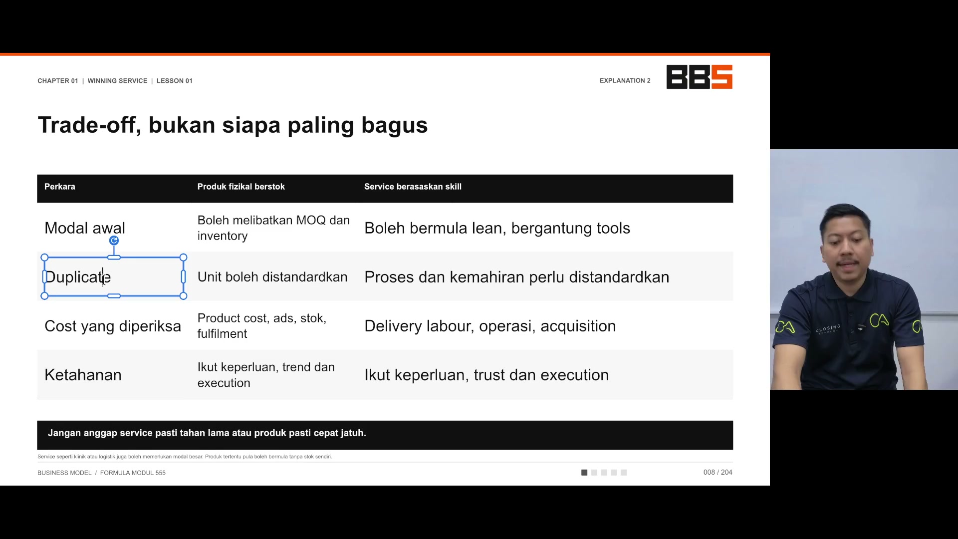 Paparan rakaman pada 00:03:03
