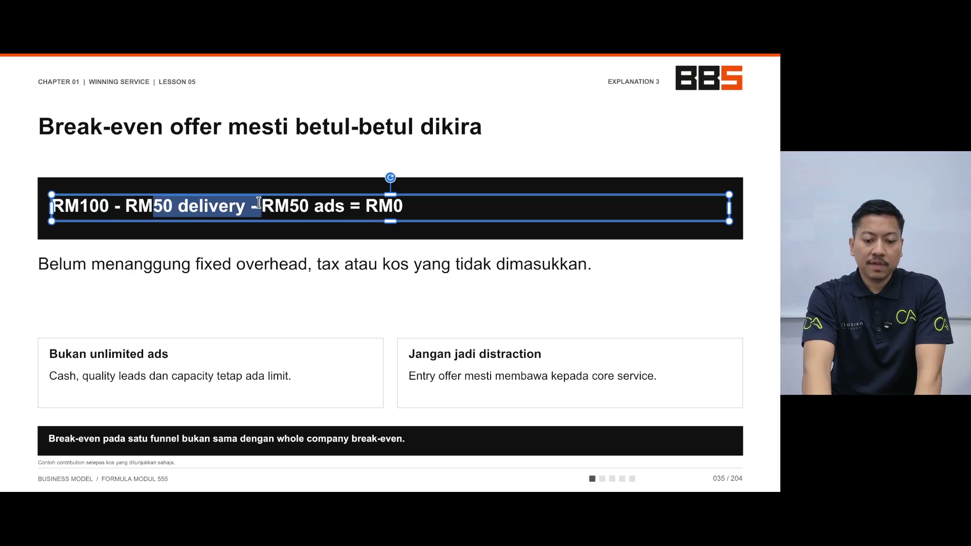 Paparan rakaman pada 00:05:36