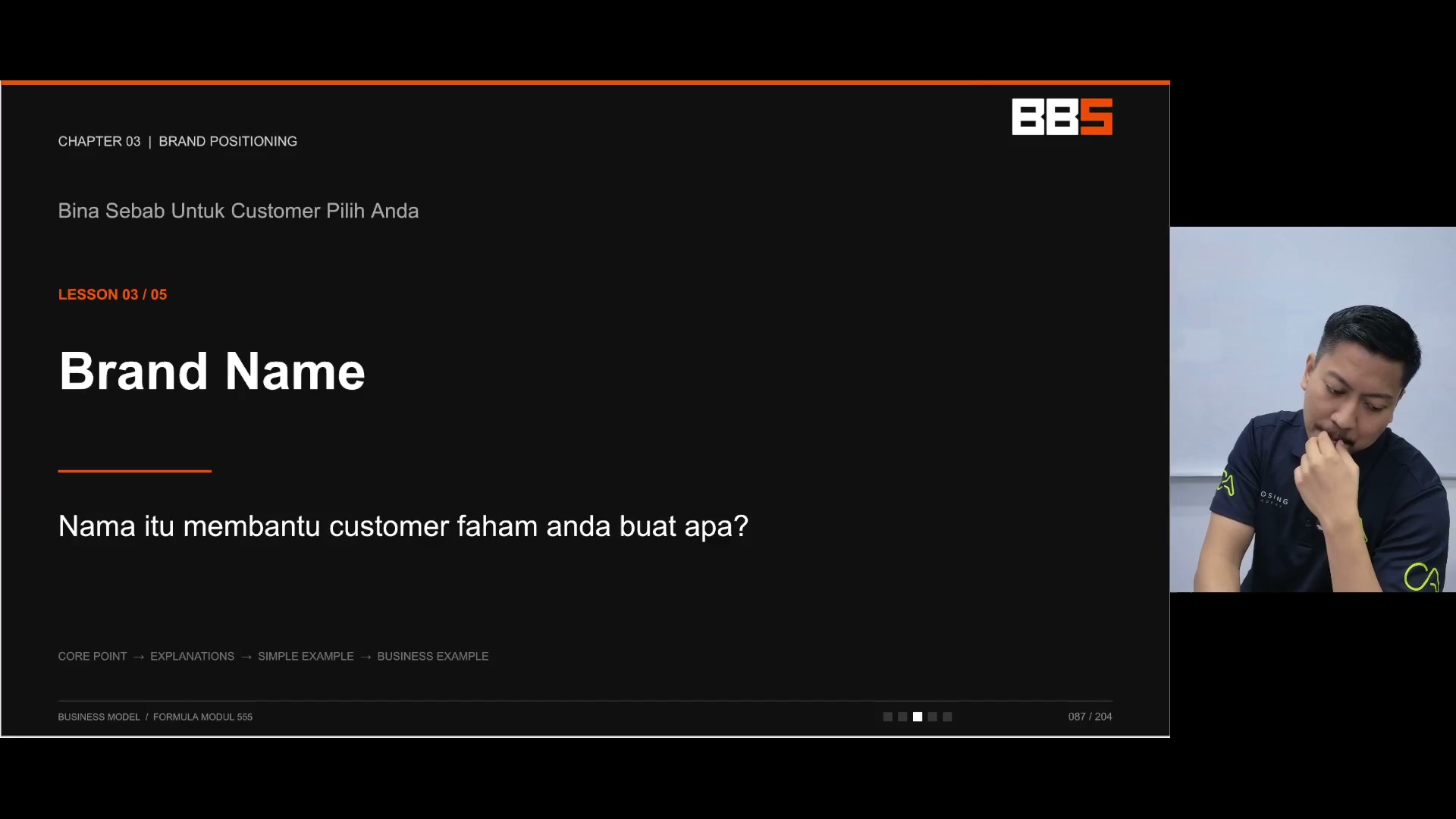 Paparan rakaman pada 00:01:00