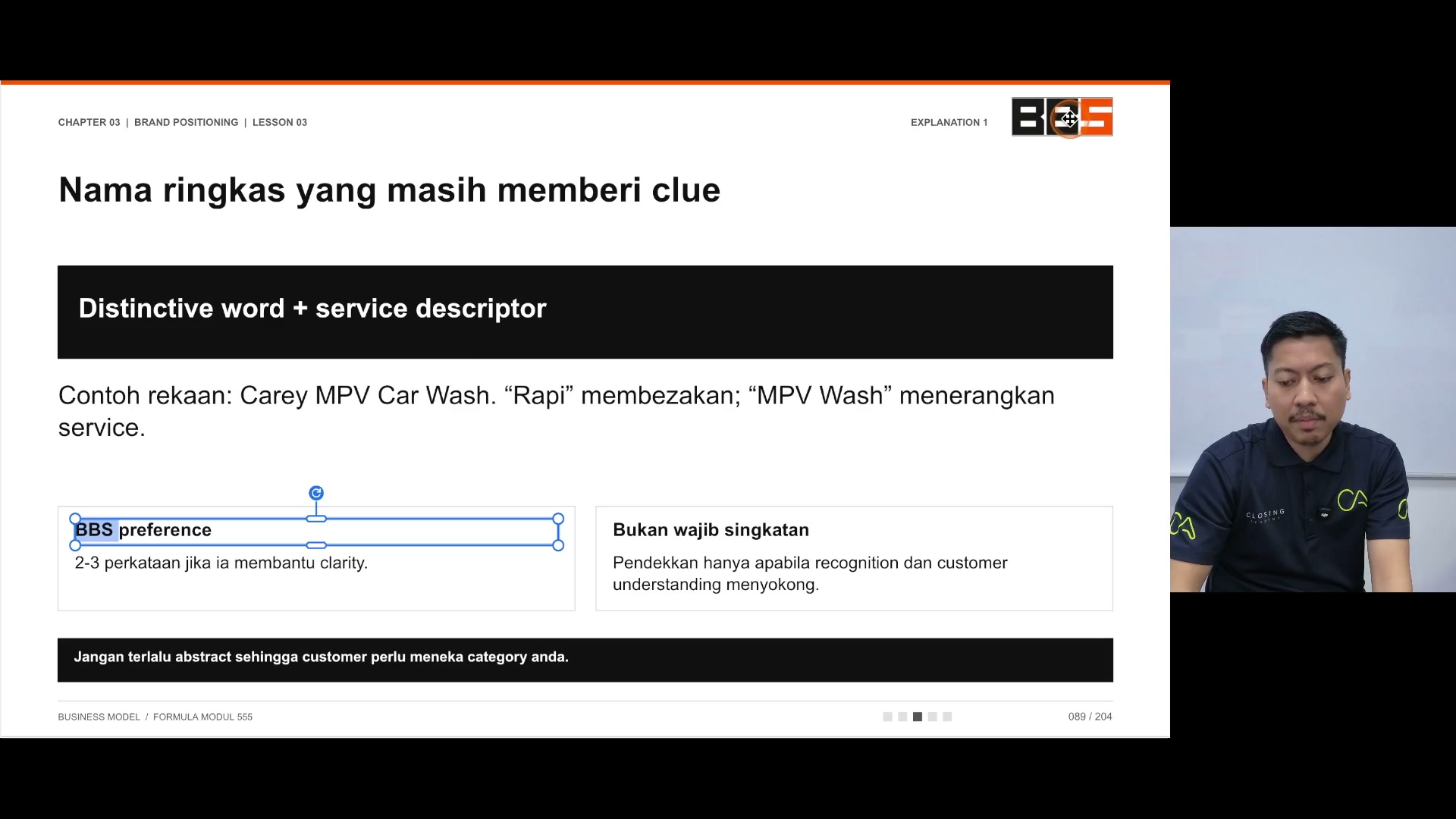 Paparan rakaman pada 00:03:48