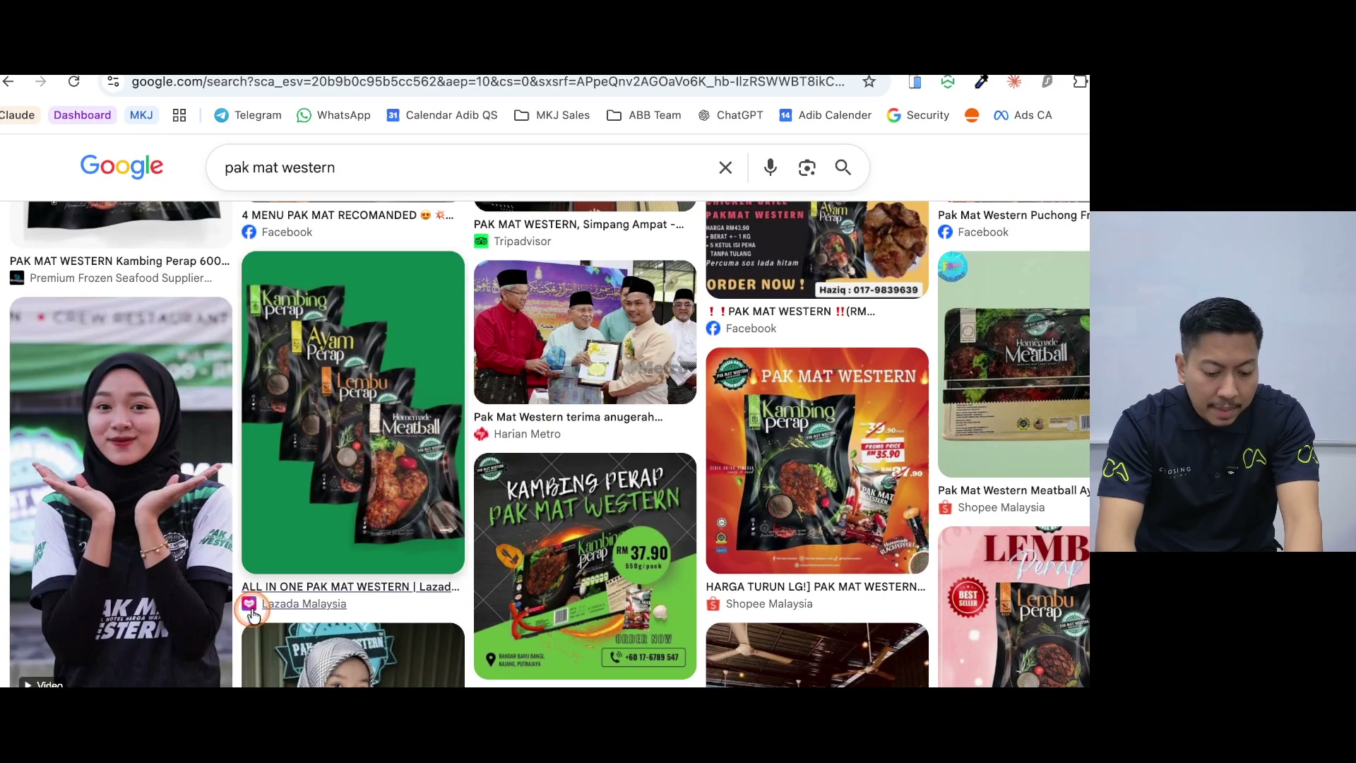 Paparan rakaman pada 00:01:45