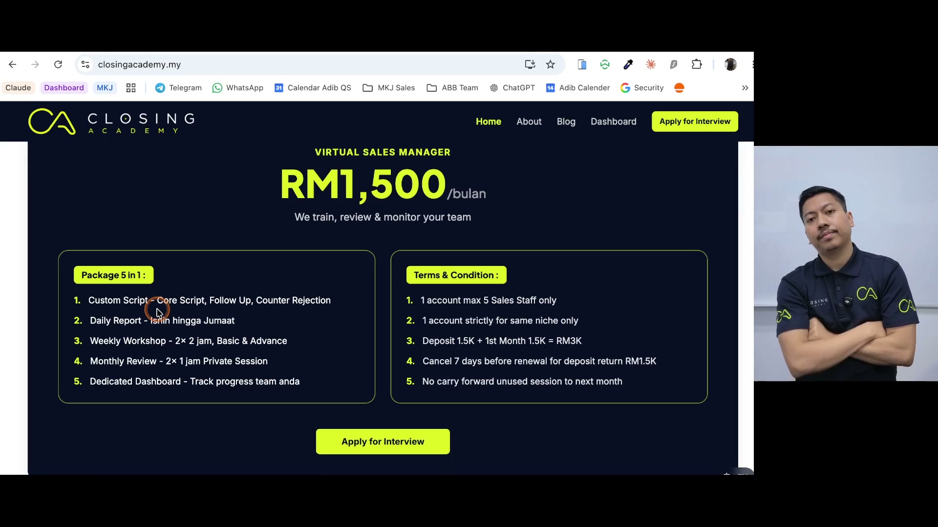 Paparan rakaman pada 00:05:30