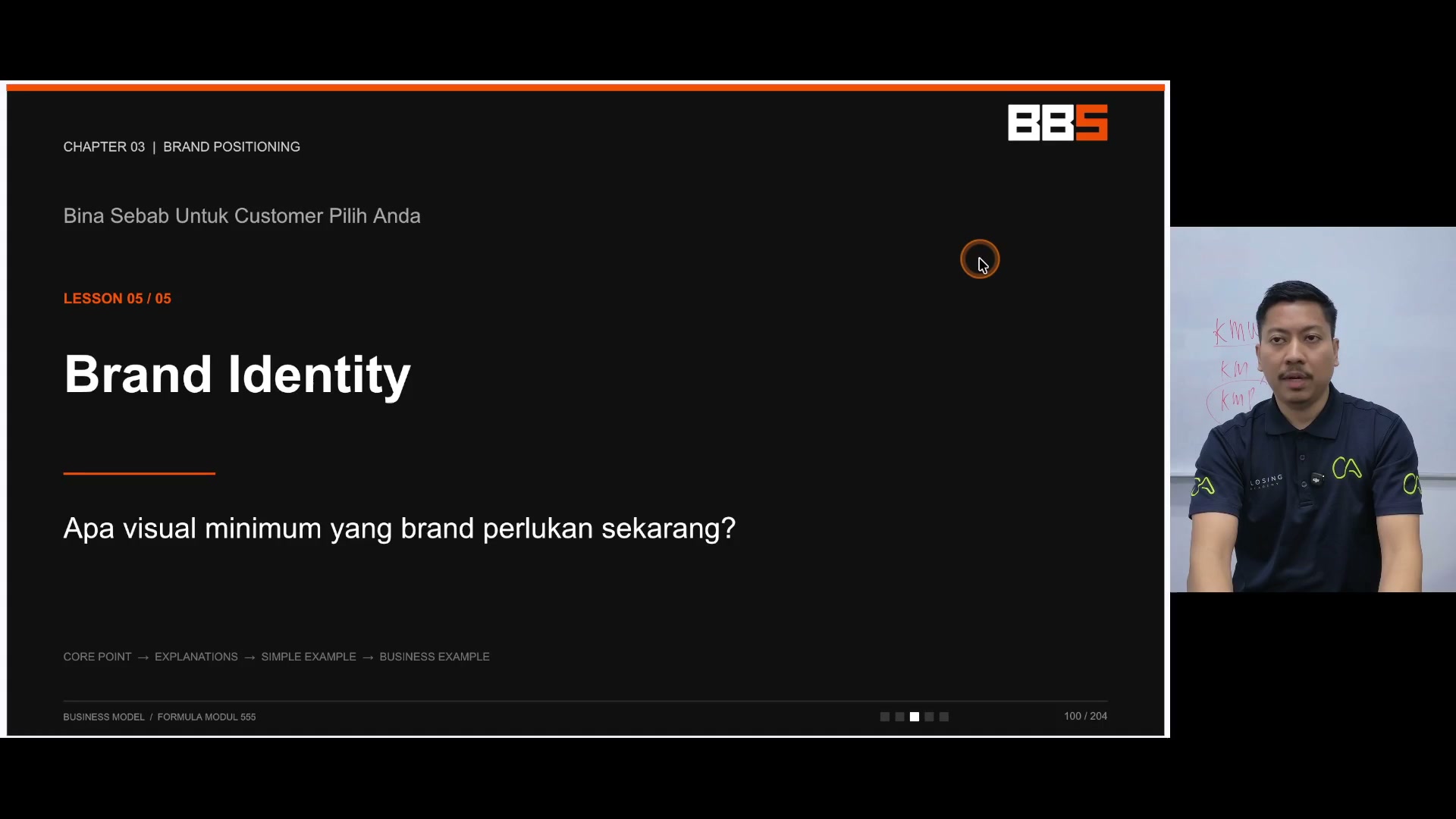 Paparan rakaman pada 00:01:00