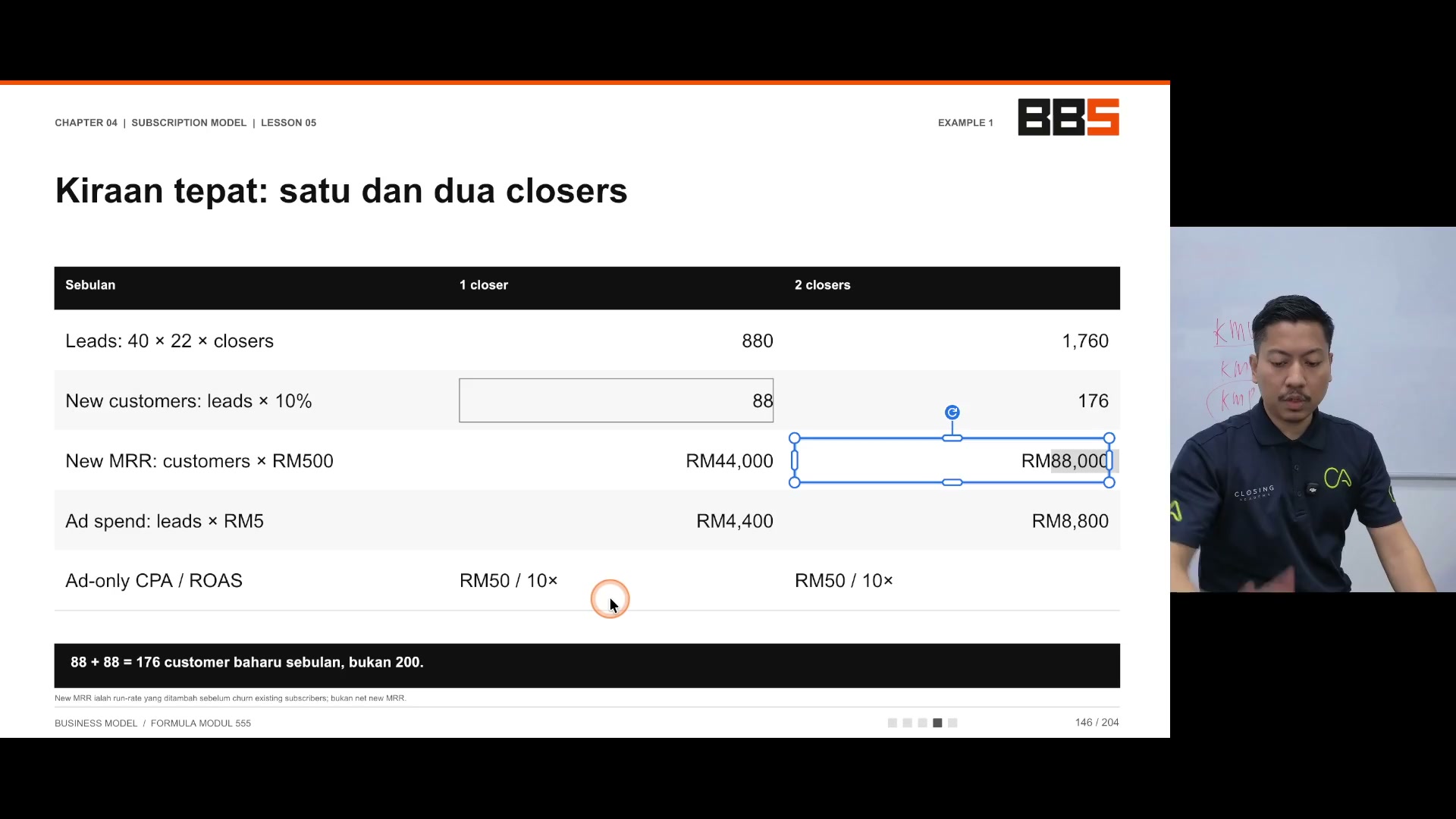 Paparan rakaman pada 00:08:09