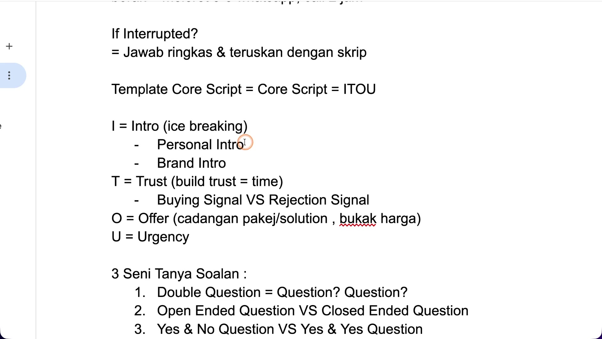 Paparan rakaman pada 00:03:15