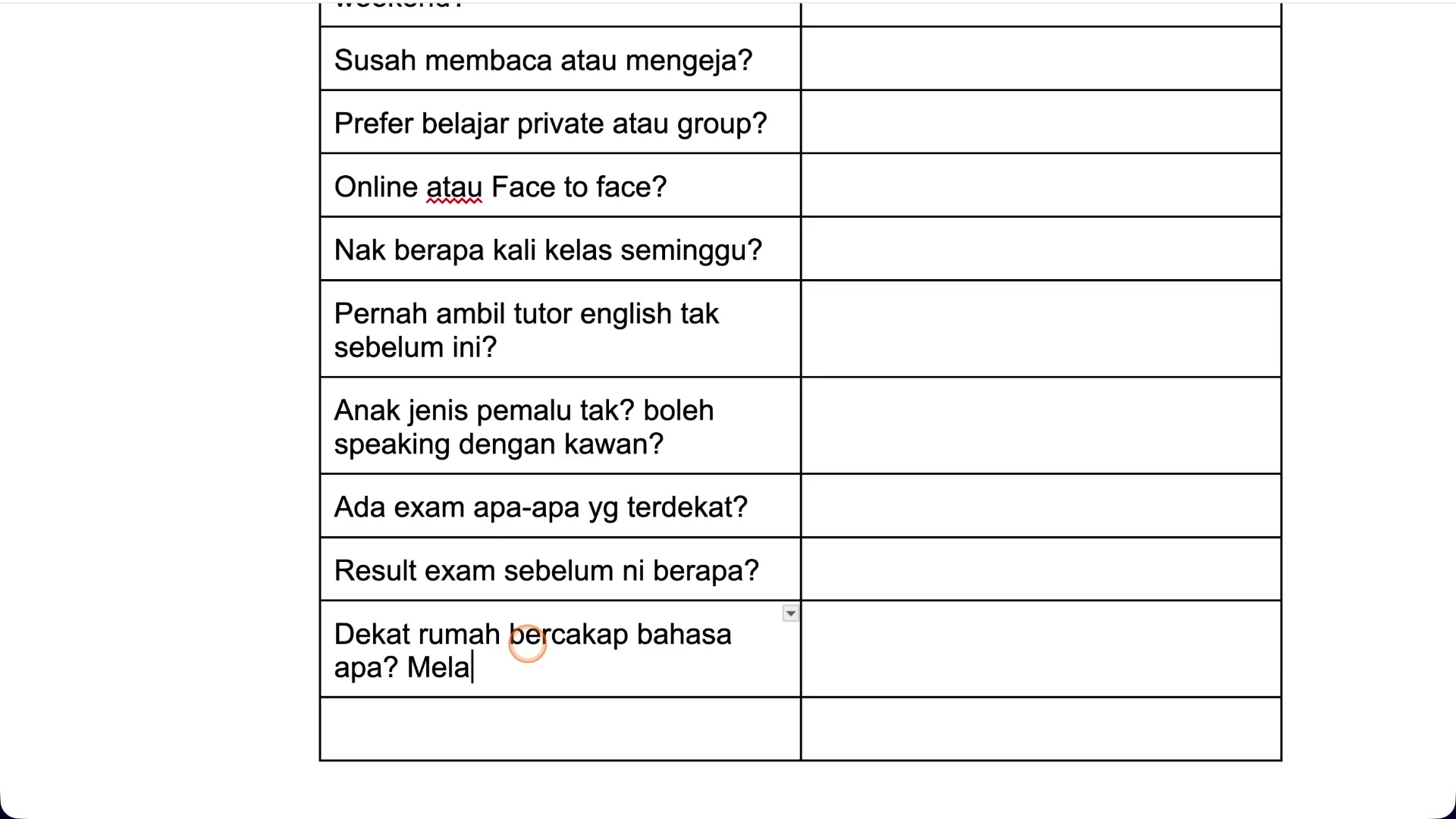 Paparan rakaman pada 00:05:42
