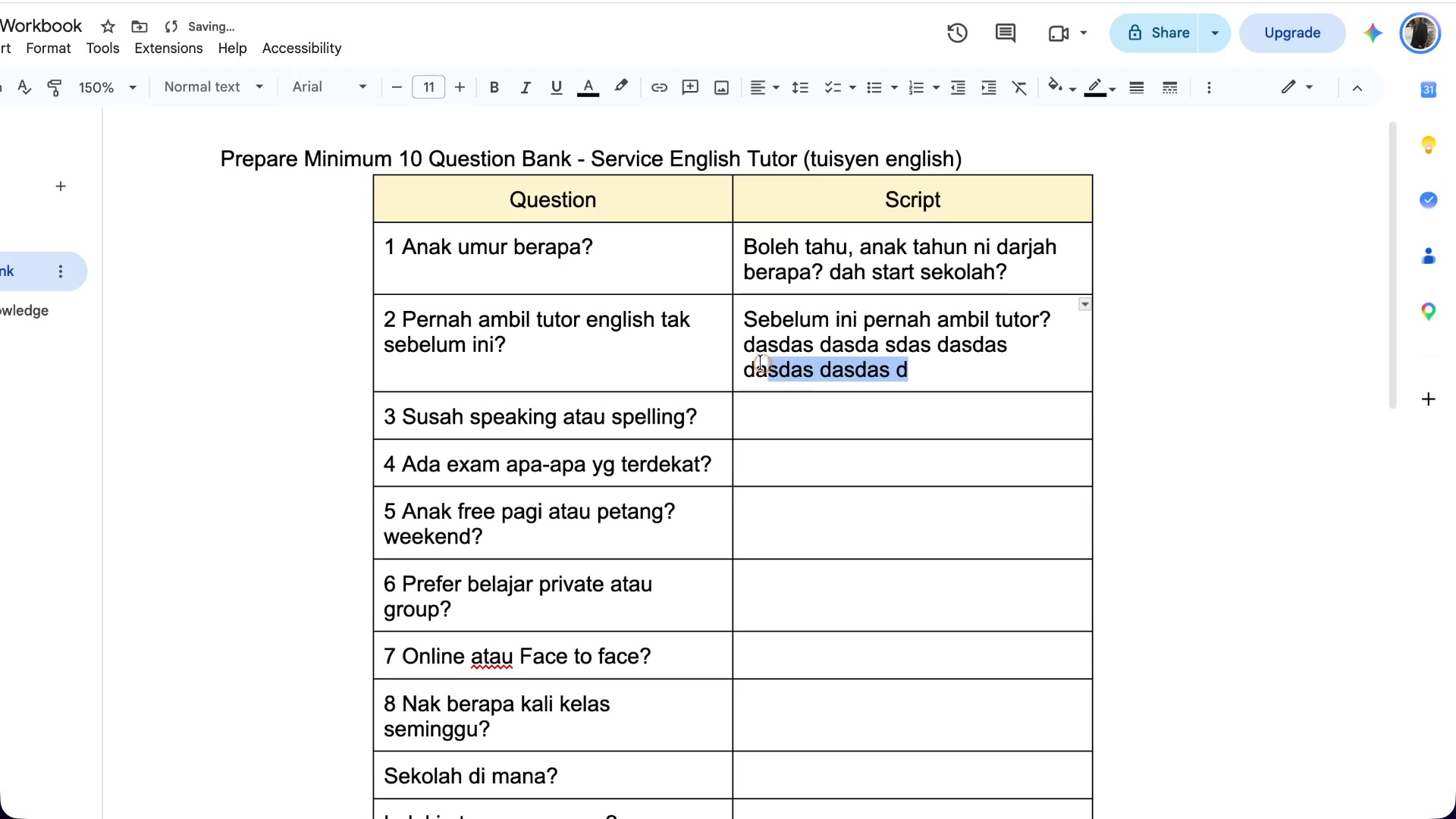 Paparan rakaman pada 00:14:03
