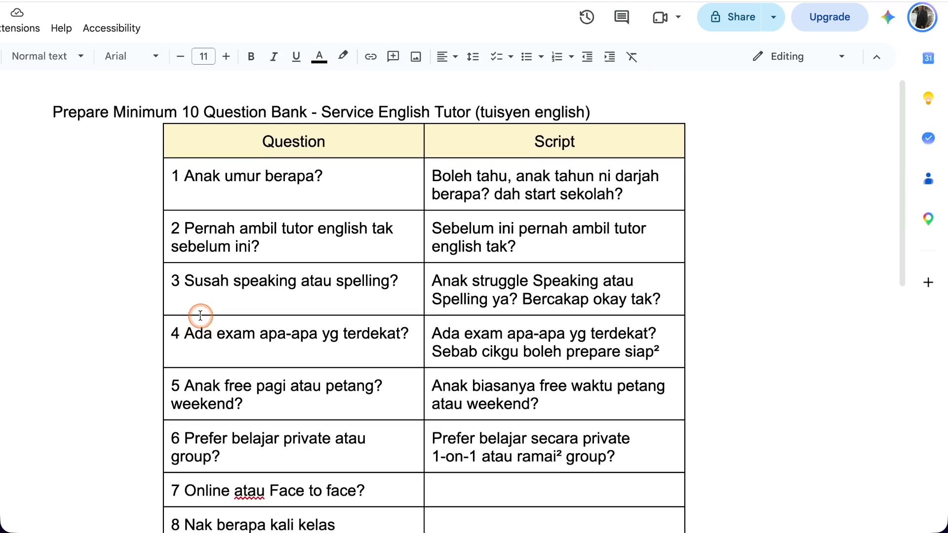 Paparan rakaman pada 00:00:18