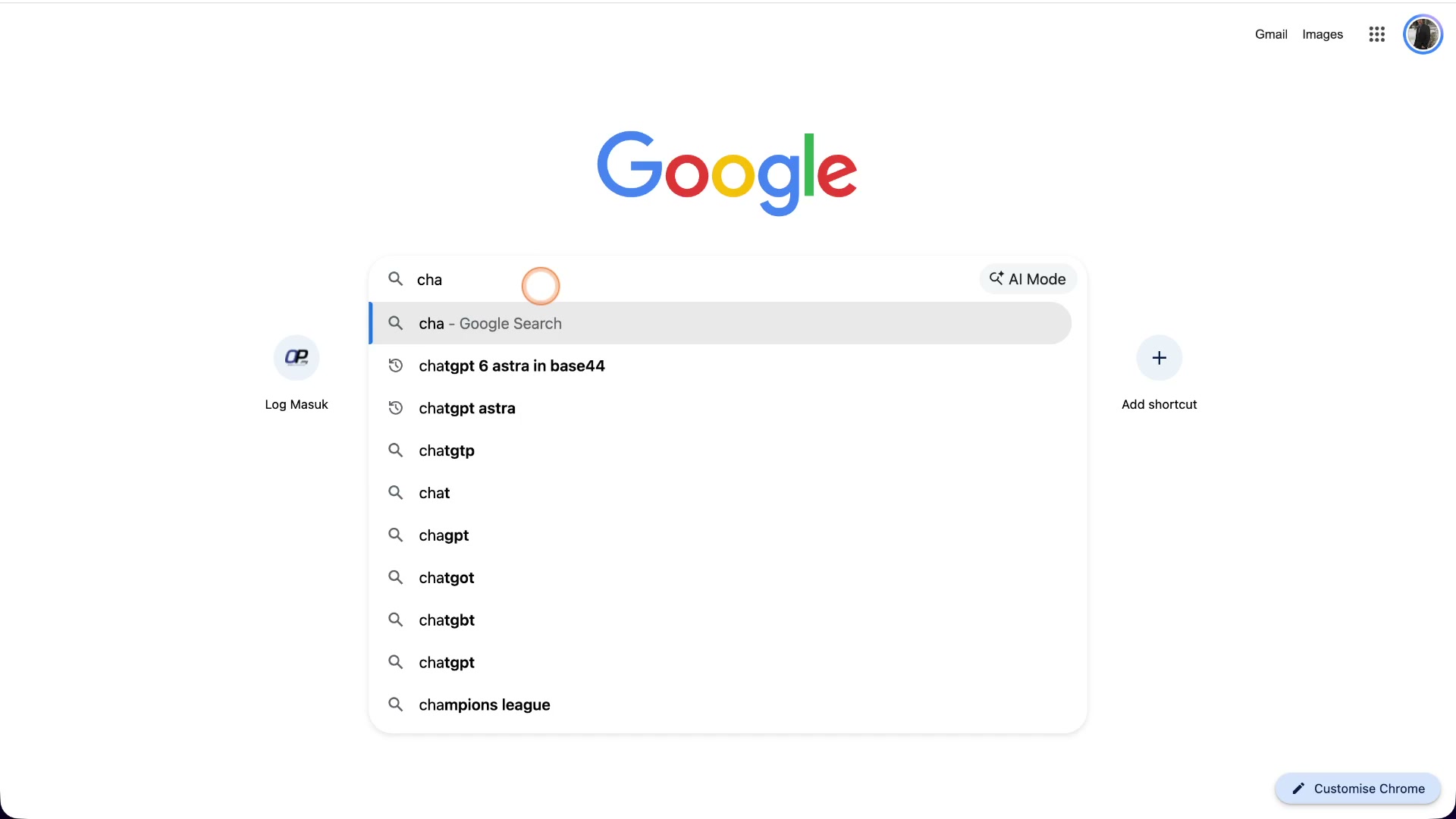 Paparan rakaman pada 00:01:24