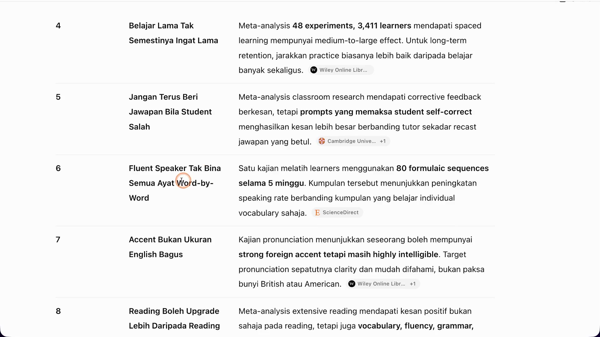 Paparan rakaman pada 00:07:00
