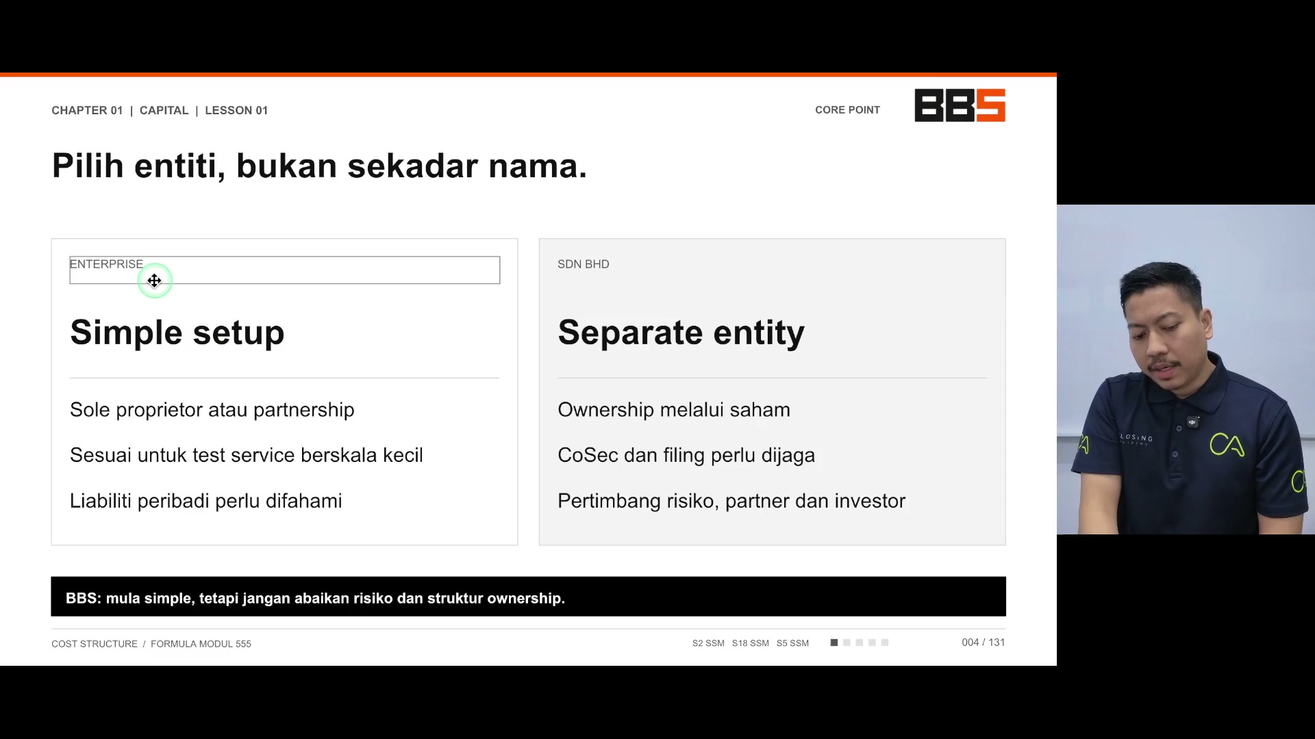 Paparan rakaman pada 00:00:15