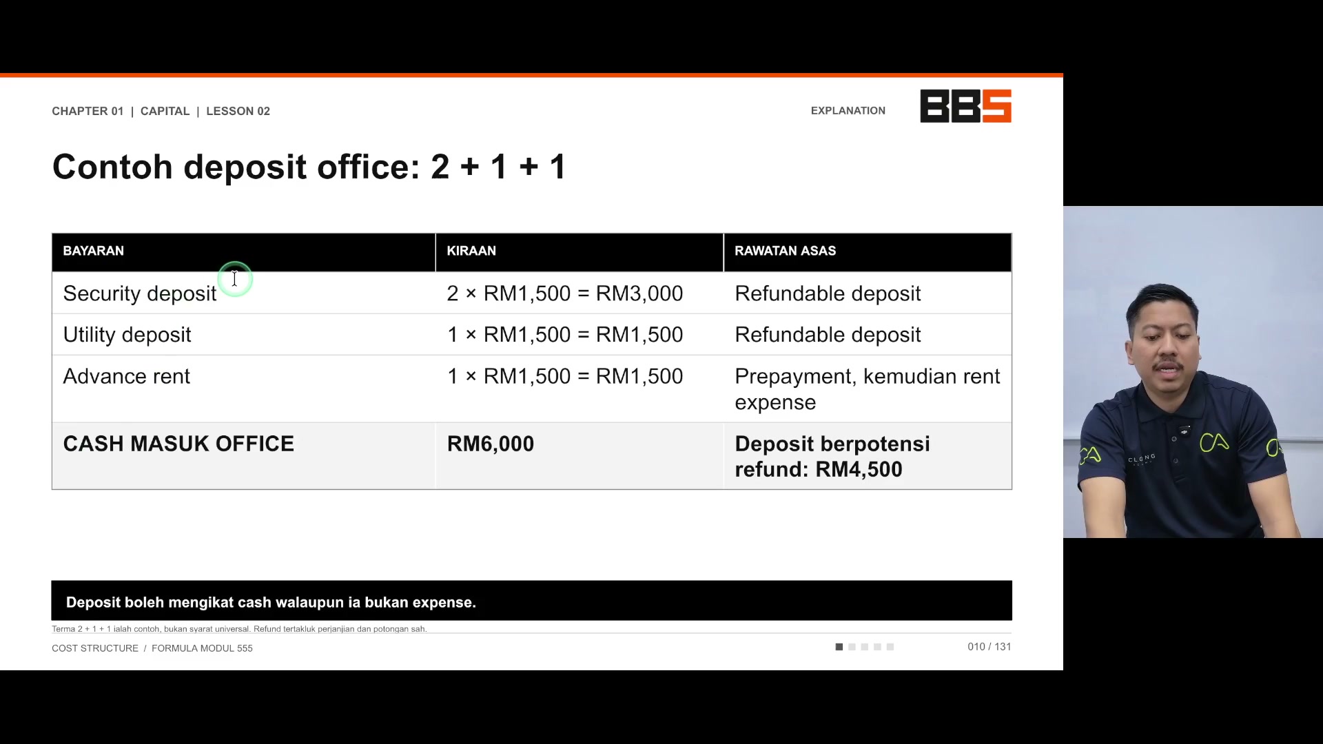 Paparan rakaman pada 00:00:18