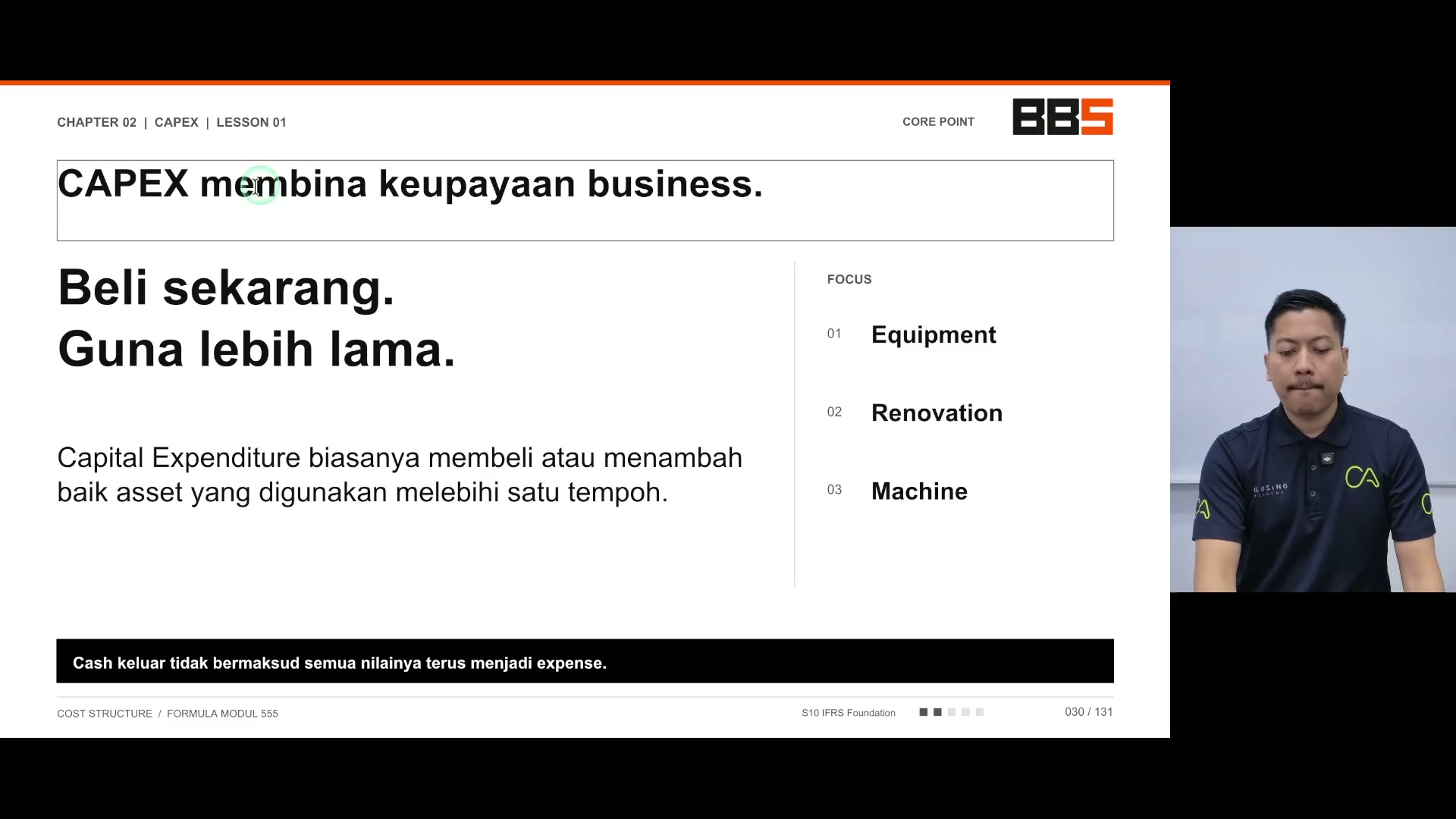 Paparan rakaman pada 00:00:09