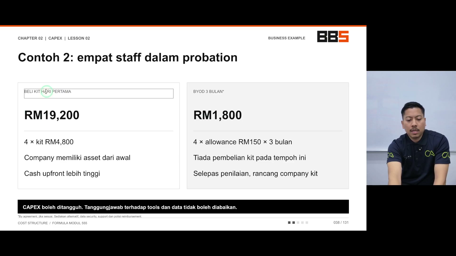 Paparan rakaman pada 00:04:00