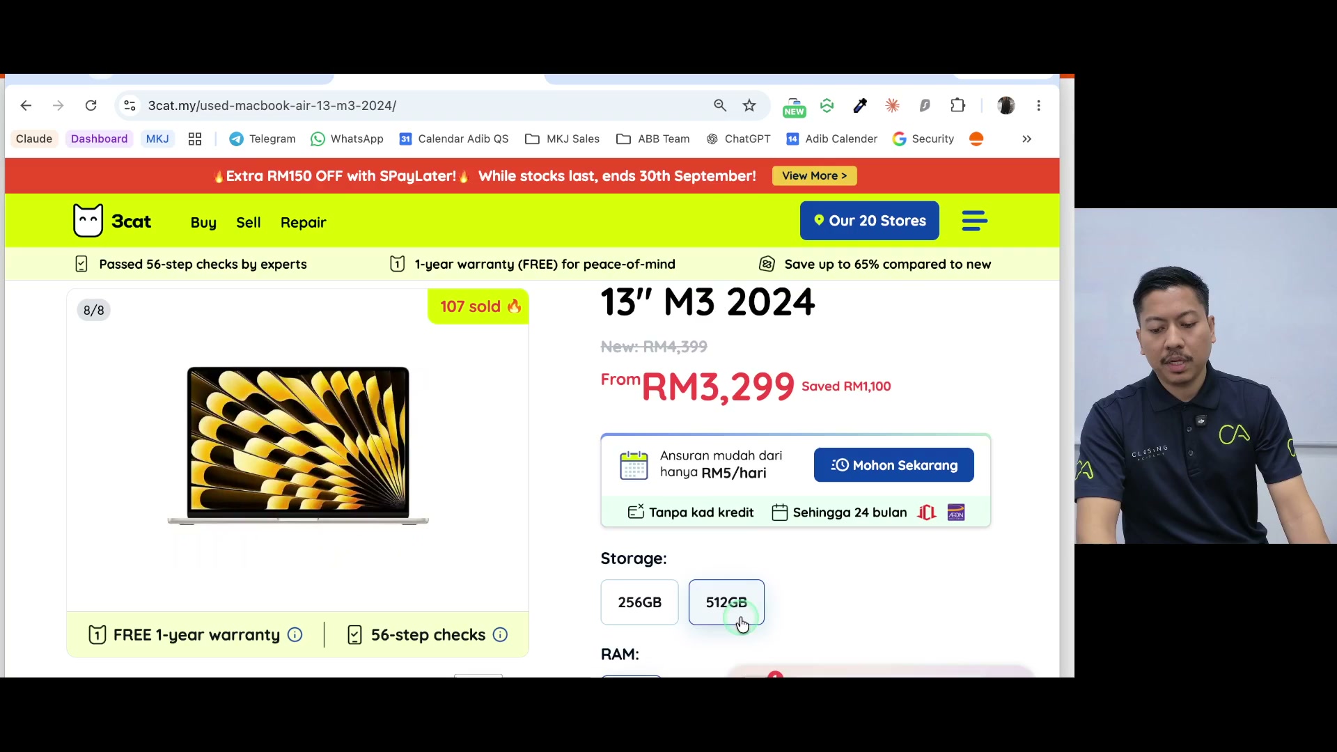 Paparan rakaman pada 00:04:18