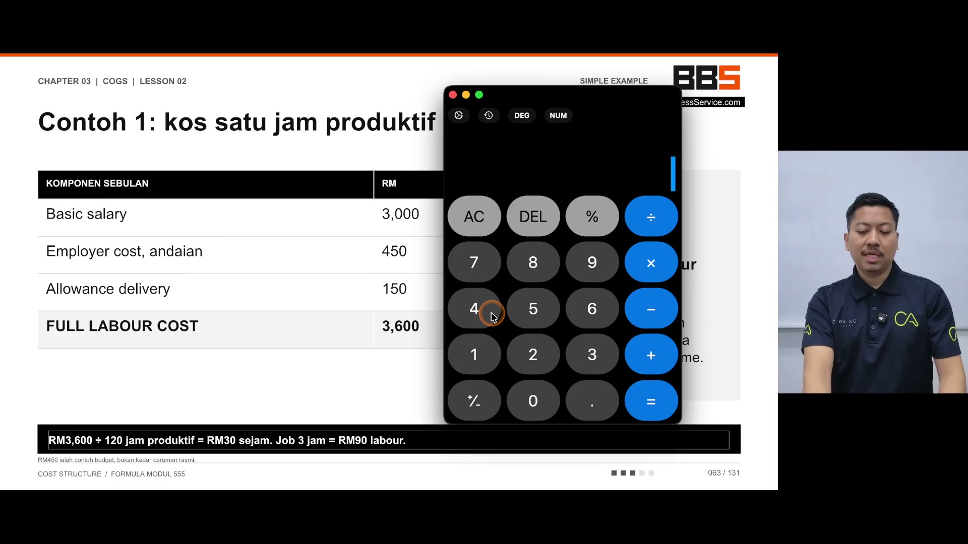 Paparan rakaman pada 00:04:00