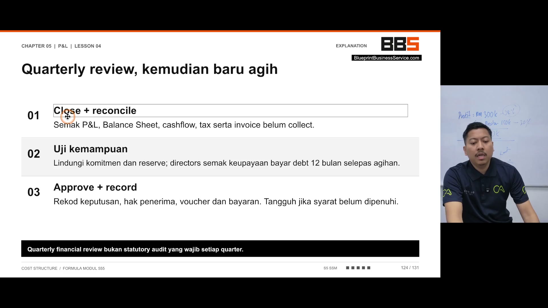 Paparan rakaman pada 00:00:21