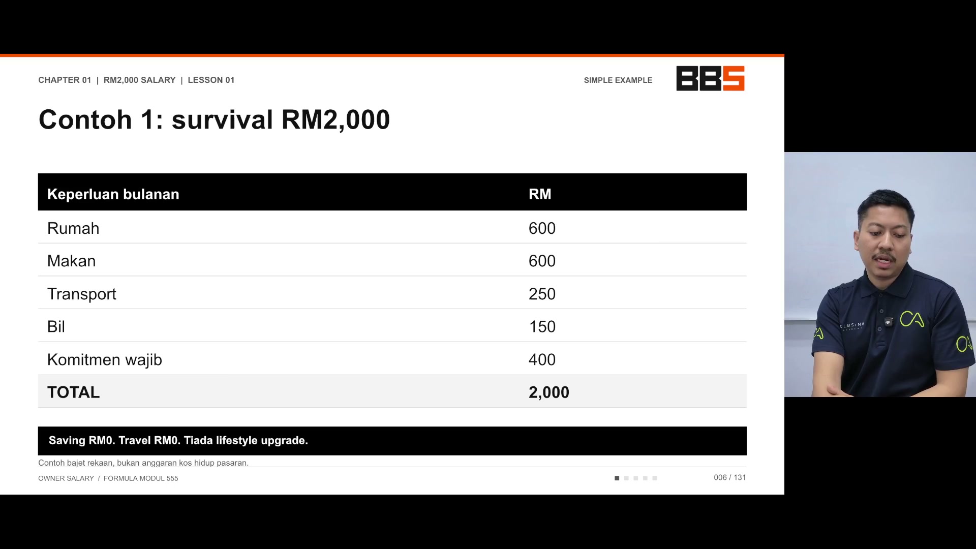 Paparan rakaman pada 00:01:51