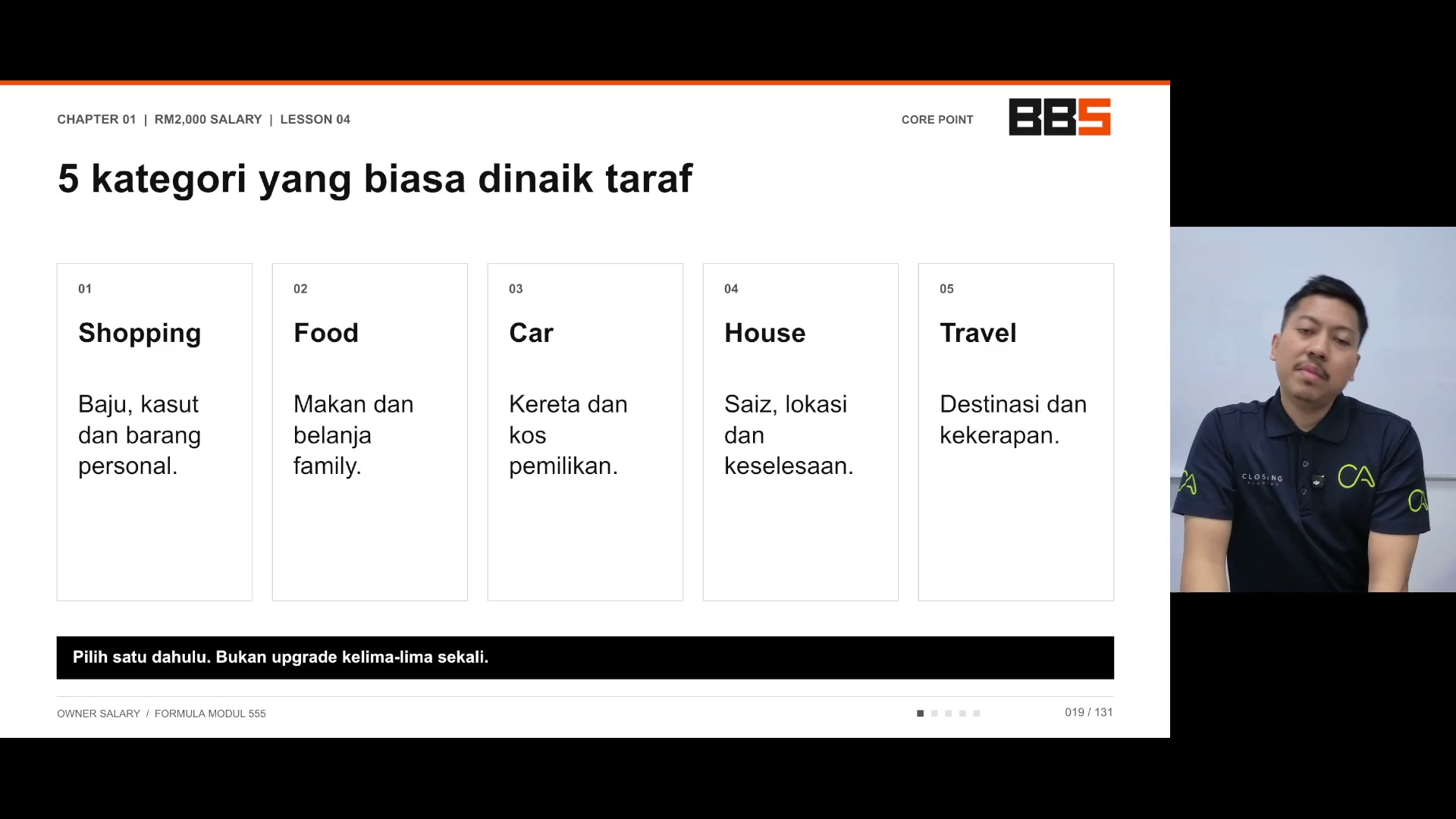 Paparan rakaman pada 00:00:09