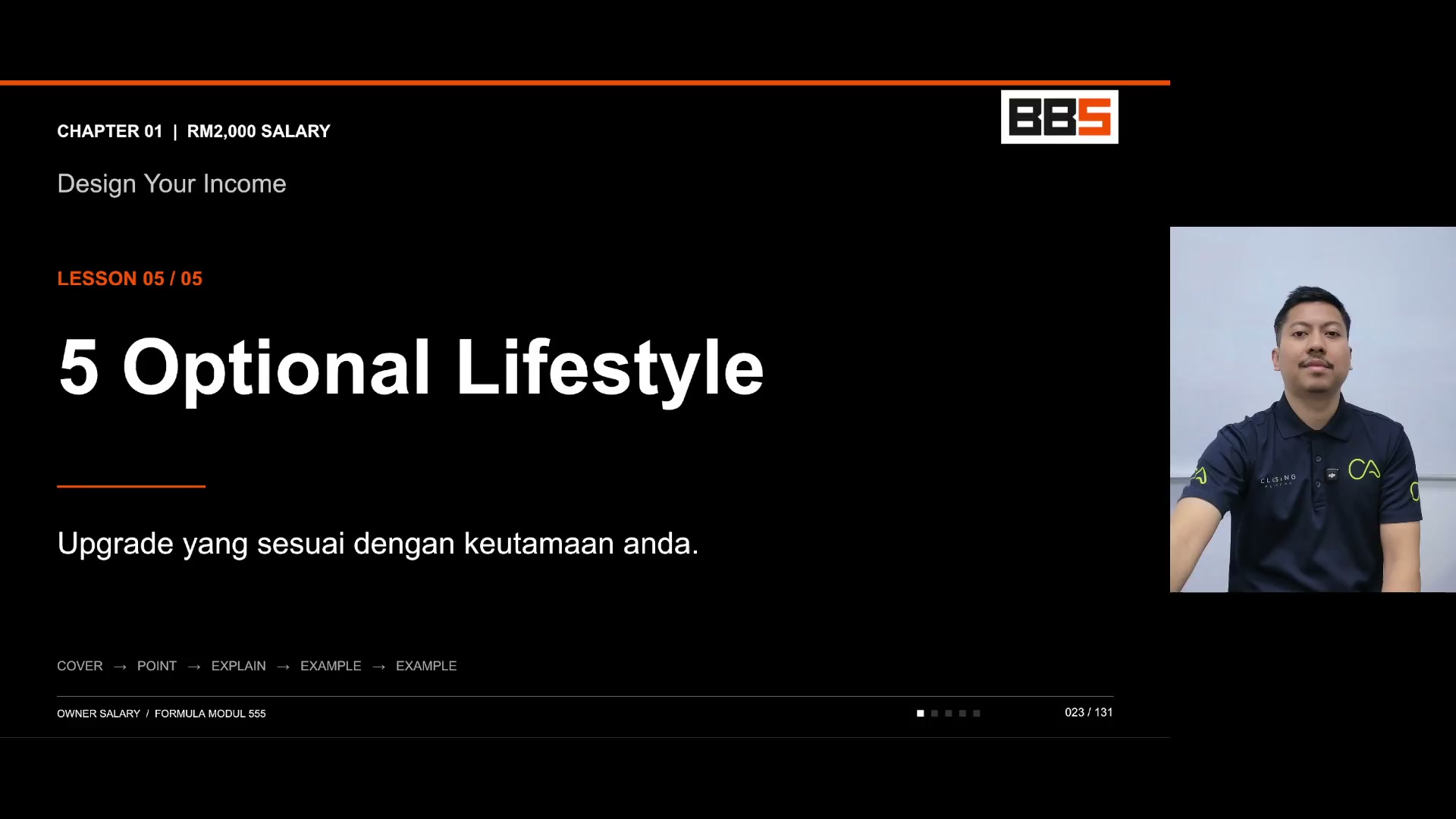 Paparan rakaman pada 00:00:00