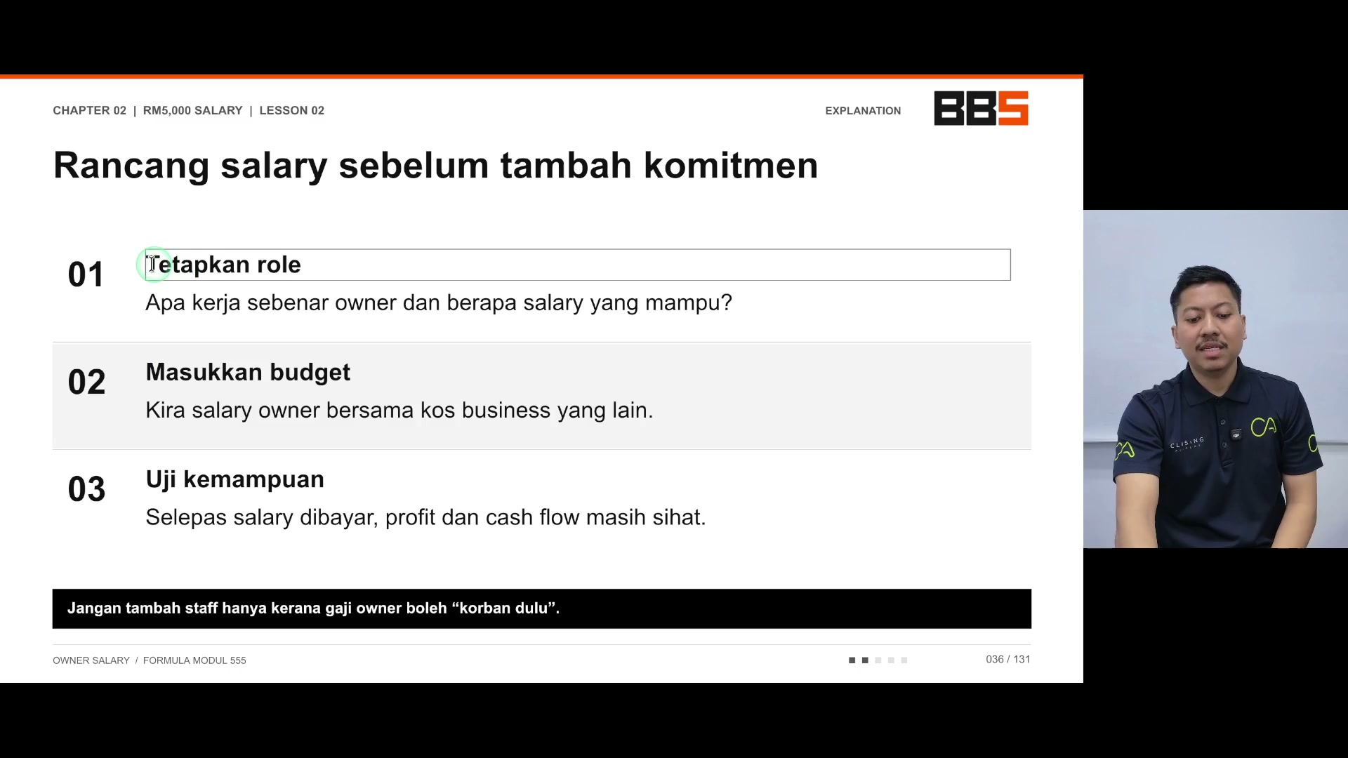 Paparan rakaman pada 00:00:42