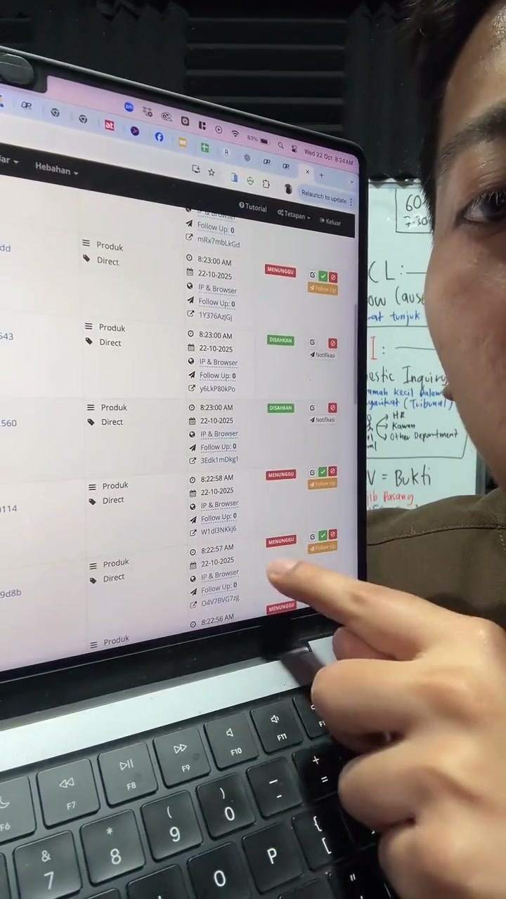 Paparan rakaman pada 00:59:33