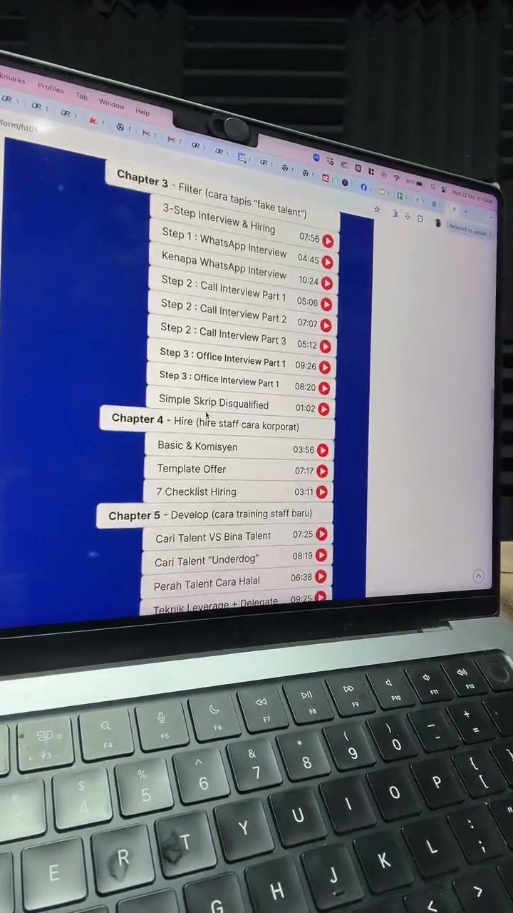 Paparan rakaman pada 00:50:25