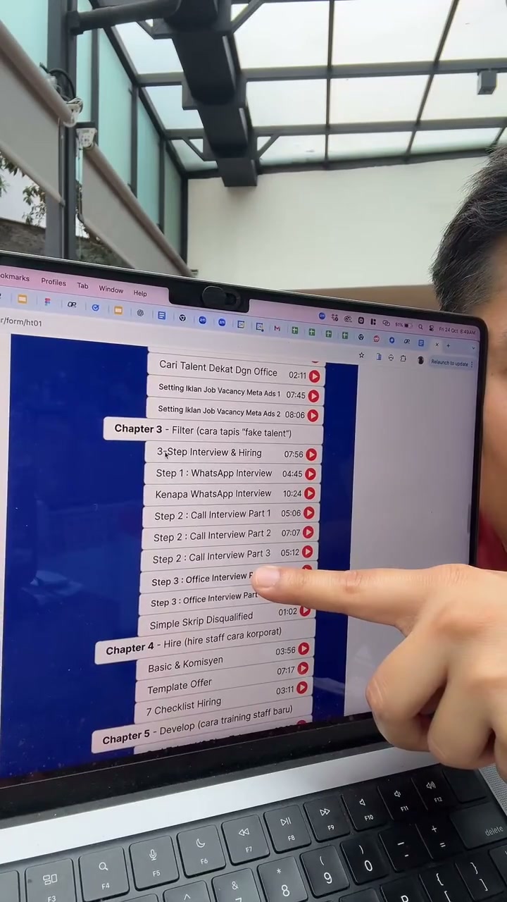 Paparan rakaman pada 00:57:26