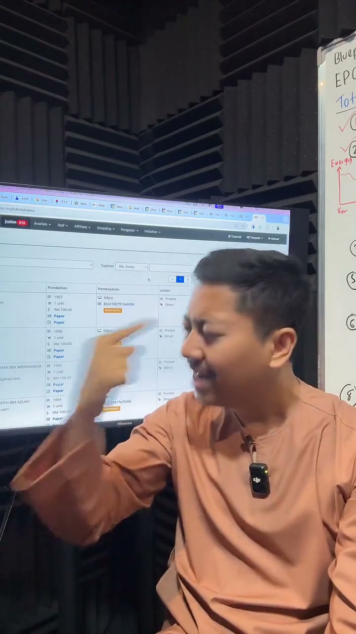 Paparan rakaman pada 01:40:05