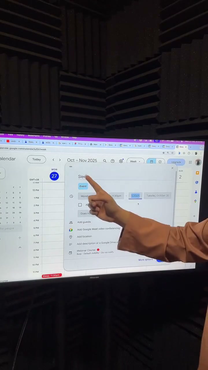 Paparan rakaman pada 00:22:25