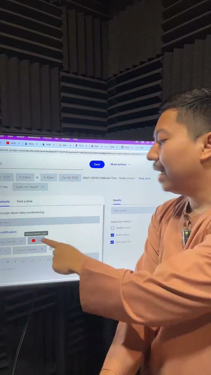 Paparan rakaman pada 00:23:04