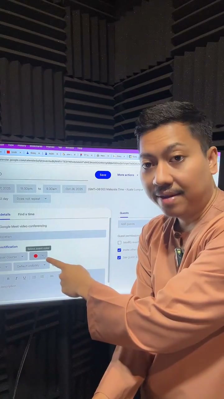 Paparan rakaman pada 00:23:07