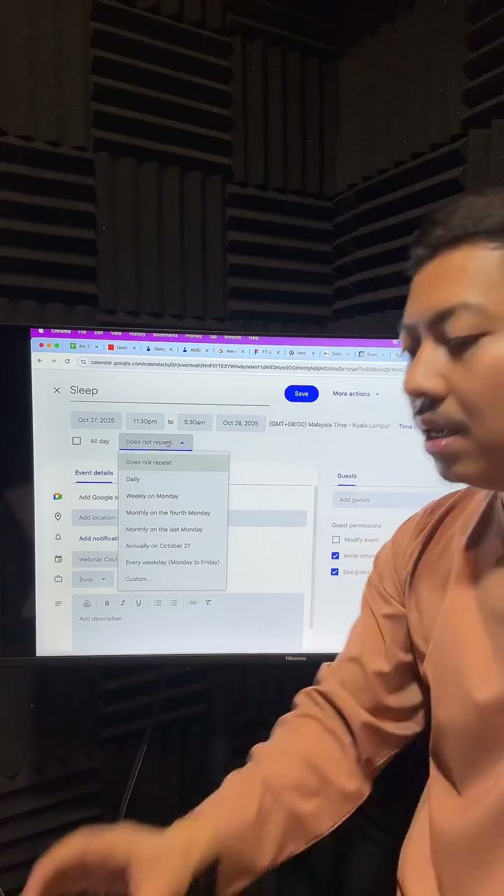 Paparan rakaman pada 00:24:49