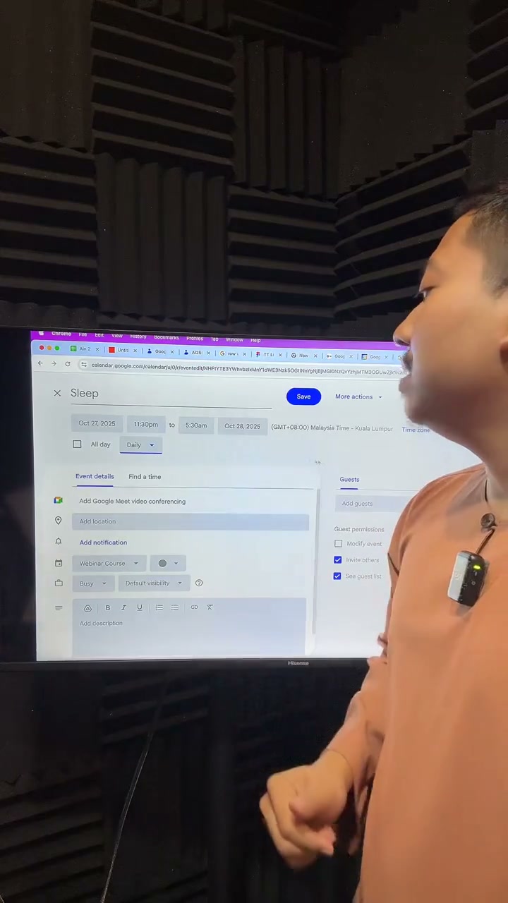 Paparan rakaman pada 00:25:10