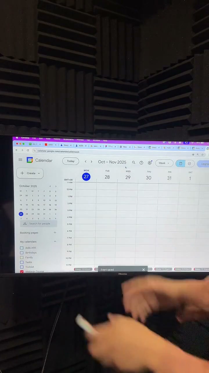 Paparan rakaman pada 00:25:13