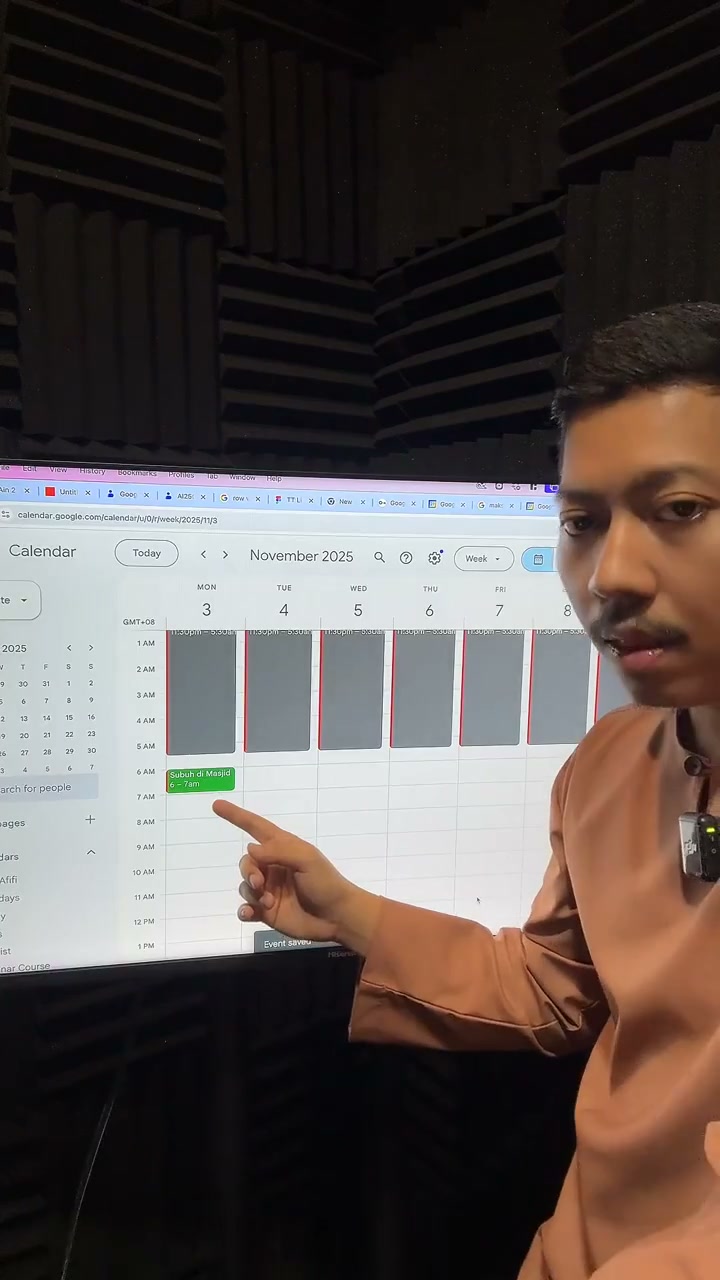 Paparan rakaman pada 00:30:07